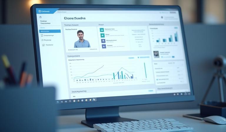 User persona dashboard created during the research phase.